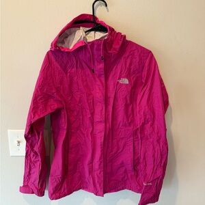 The North Face Fuchsia Hooded Windbreaker